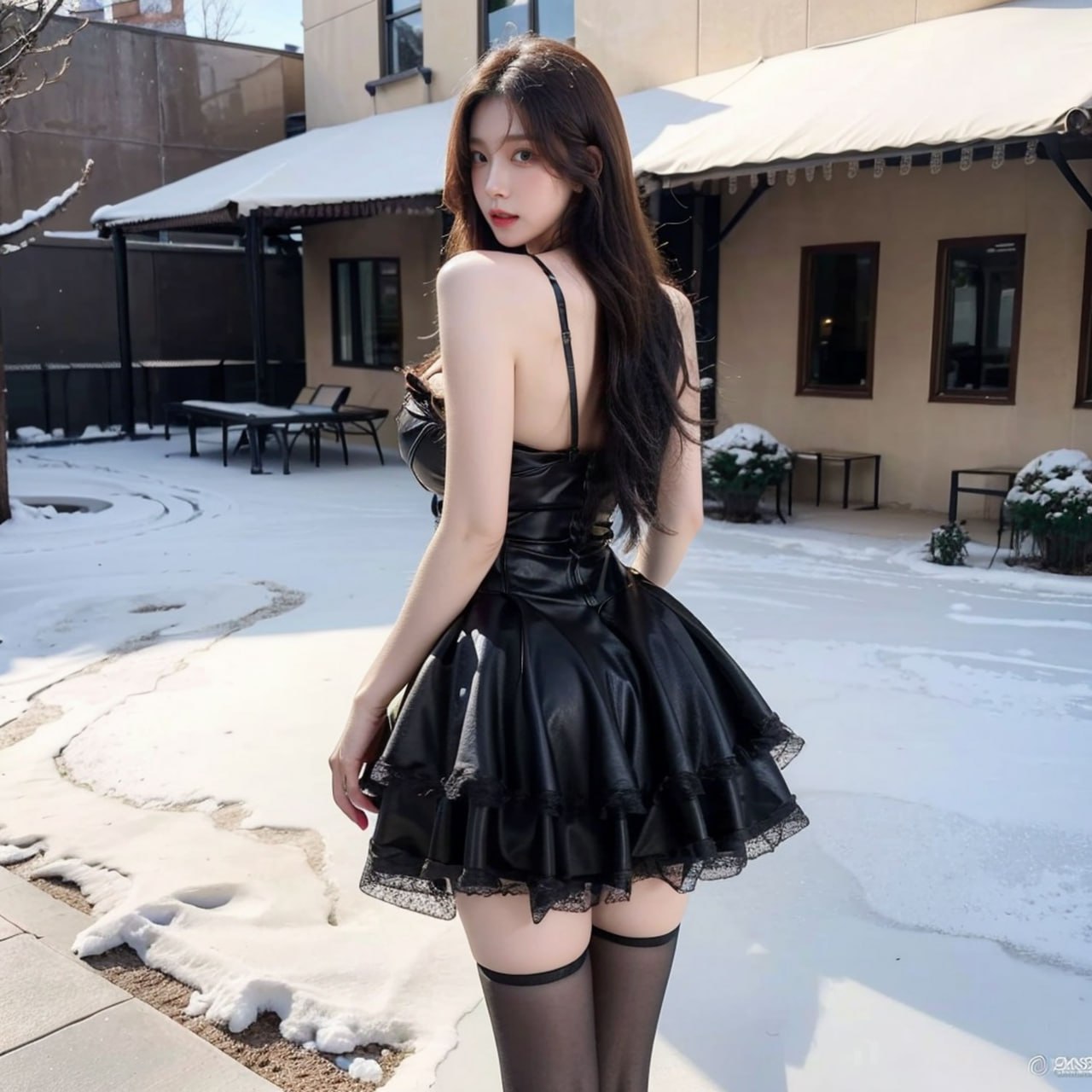 图片[12]-Ai 巨乳蕾丝皮裙 1-小蓝书